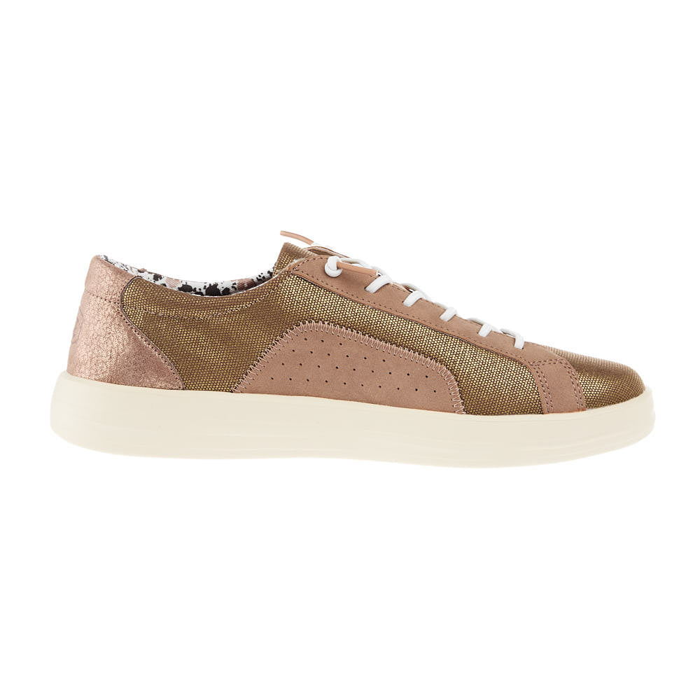 Hey Dude Women`s Karina Shimmer Rose Gold Casual