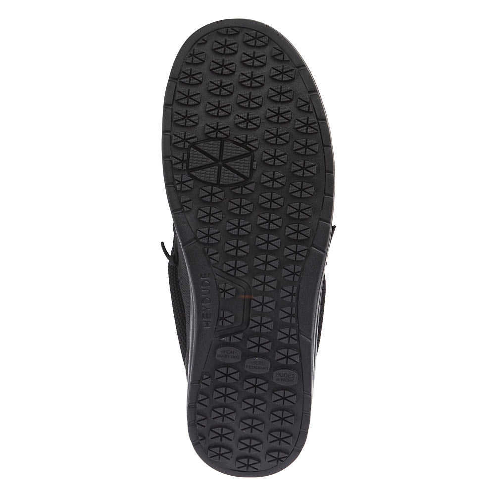 Hey Dude Men`s Wally Work Black Slip On Composite Toe Work Shoe